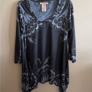 Philosophy Tunic Top Size Large